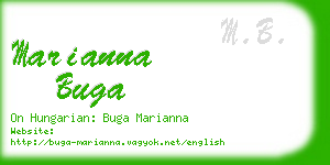 marianna buga business card